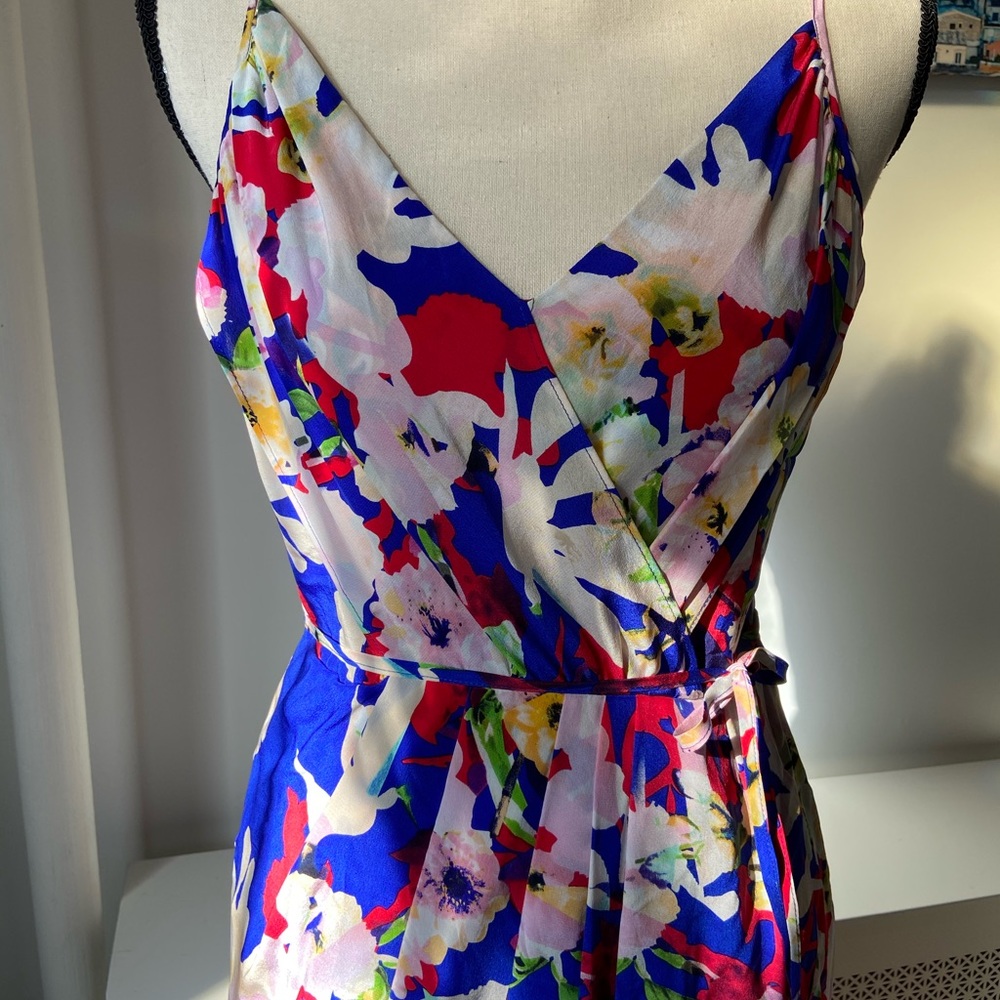 Floral silk Yumi Kim spaghetti strap dress